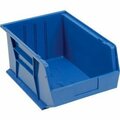 Quantum Storage Systems Hang & Stack Storage Bin, Plastic, Blue, 4 PK QUS255BL